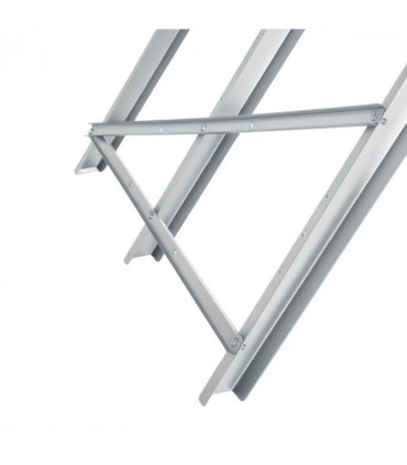 DURHAND Saw Horse Steel Support Heavy Duty Foldable Design Sawtooth, Silver