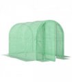 Outsunny 3 x 2 x 2m Polytunnel Greenhouse with Door, Galvanised Steel Frame