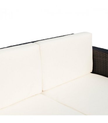 Outdoor Double Armchair - Comfortable PE Rattan Seating for Two