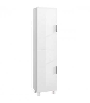 HOMCOM Tall Storage Cabinet with Adjustable Shelves and Double Doors