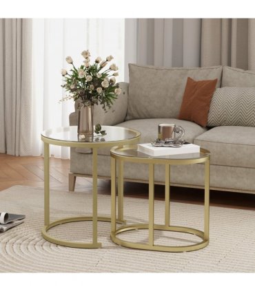Elegant Glass Accent Tables - Versatile Shape & Design for Your Space