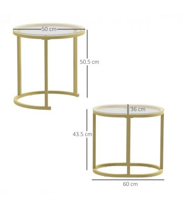 Elegant Glass Accent Tables - Versatile Shape & Design for Your Space
