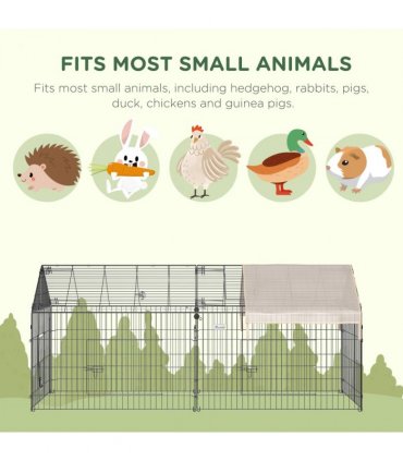 Outdoor Pet Shelter - Spacious Design and Weather Protection - Portable Cage