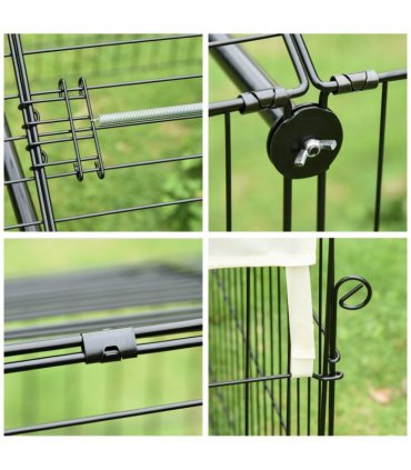 Outdoor Pet Shelter - Spacious Design and Weather Protection - Portable Cage