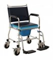 Versatile Commode Shower Chair Wheelchair with Footrest for Comfort