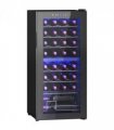 HOMCOM 86L Dual Zone Wine Cooler with Adjustable Temperature Control, Black