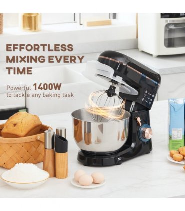 Powerful 1400W Stand Mixer with 5L Bowl & Versatile Speed Settings
