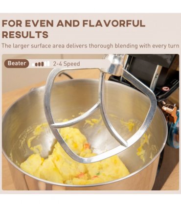 Powerful 1400W Stand Mixer with 5L Bowl & Versatile Speed Settings