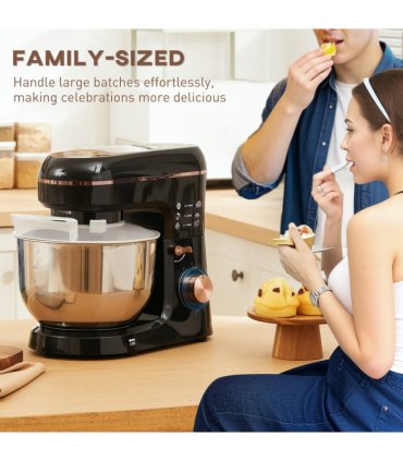 Powerful 1400W Stand Mixer with 5L Bowl & Versatile Speed Settings