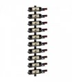 HOMCOM Wall Mount Wine Rack, Wall Wine Rack for 10 Wine Bottles, Black