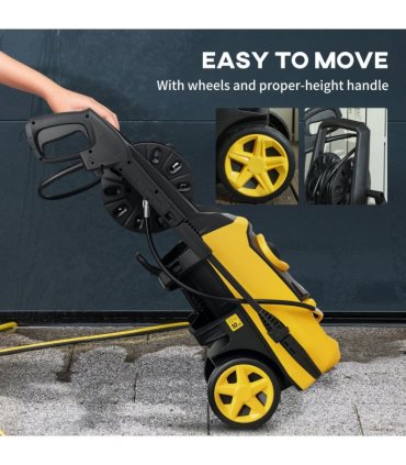 DURHAND Portable Power Washer 1800W, 150 Bar, 510 L/h for Garden, Yellow