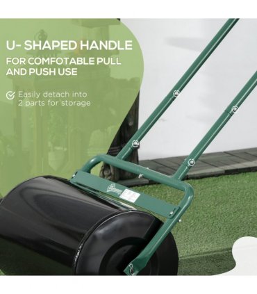 Outsunny Combination Push w/ 38L Sand or Water Garden Dark Green
