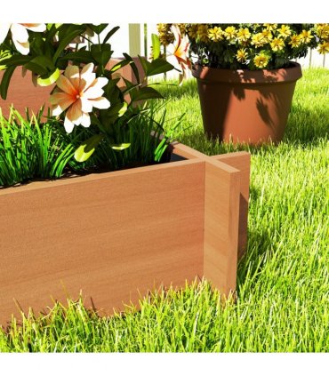 Climbing Plant Trellis with Planters - Durable Fir Wood Garden Feature