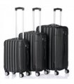 3 Pcs Suitcase Lightweight ABS Carry-on Hand Luggage 4 Spinner Wheels Trolley Case