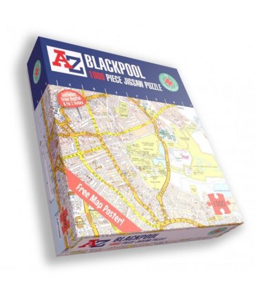 A to Z Map of  Blackpool 1000 Piece Jigsaw