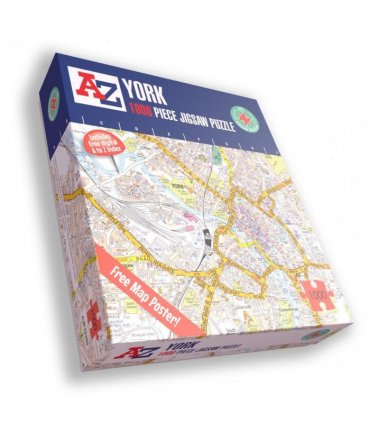 A to Z Map of  York 1000 Piece Jigsaw