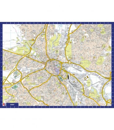 A to Z Map of  Derby 1000 Piece Jigsaw