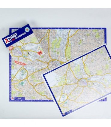 A to Z Map of  Derby 1000 Piece Jigsaw