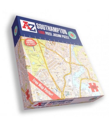 A to Z Map of  Southampton 1000 Piece Jigsaw