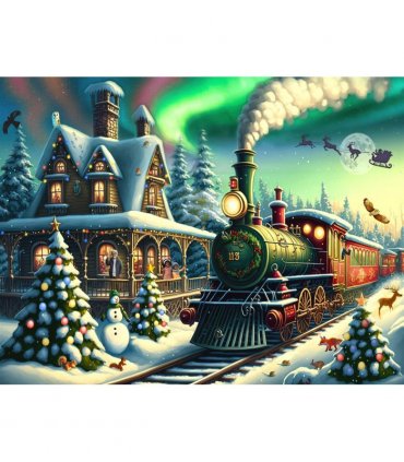 The Christmas Train 1000 Piece Jigsaw Puzzle