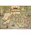 Glamorgan Historical Map 1000 Piece Jigsaw Puzzle (1610)