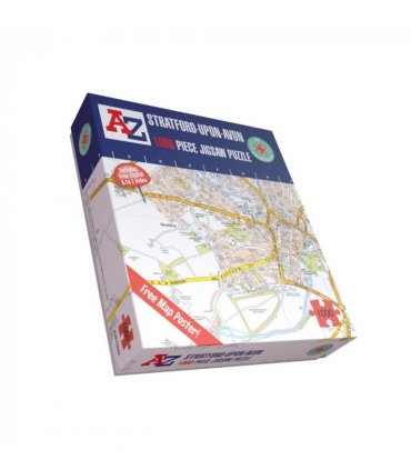 A to Z Map of  Stratford-upon-Avon 1000 Piece Jigsaw