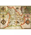 Breconshire Historical Map 1000 Piece Jigsaw Puzzle (1610)