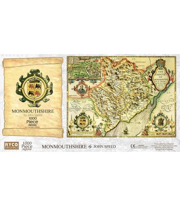Montgomeryshire Historical Map 1000 Piece Jigsaw Puzzle (1610)