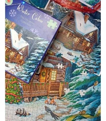 Winter Cabin 1000 Piece Jigsaw Puzzle