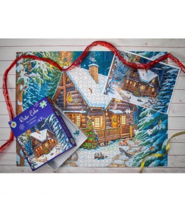 Winter Cabin 1000 Piece Jigsaw Puzzle