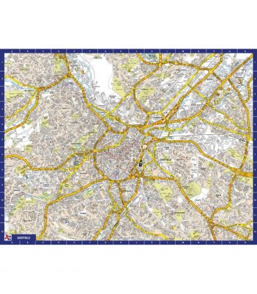 A to Z Map of  Sheffield 1000 Piece Jigsaw
