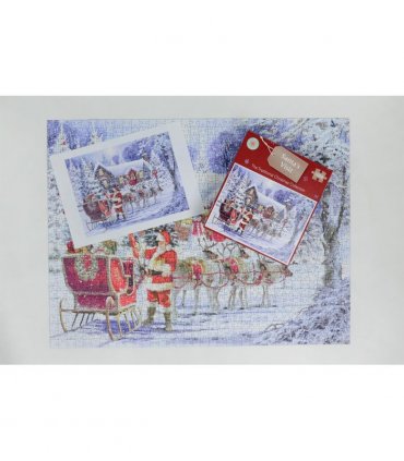 Santa's Visit 1000 Piece Jigsaw Puzzle