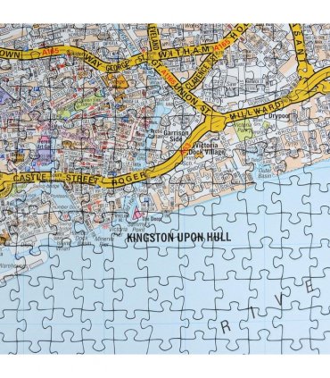 A to Z Map of  Kingston Upon Hull 1000 Piece Jigsaw