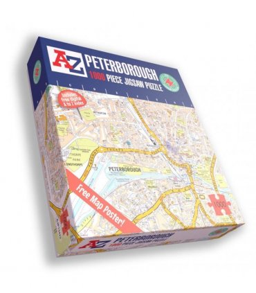 A to Z Map of  Peterborough 1000 Piece Jigsaw
