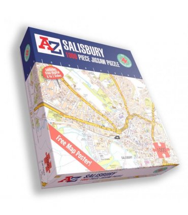 A to Z Map of  Salisbury 1000 Piece Jigsaw