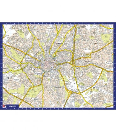 A to Z Map of  Coventry 1000 Piece Jigsaw
