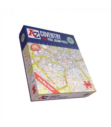 A to Z Map of  Coventry 1000 Piece Jigsaw