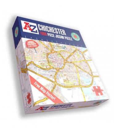 A to Z Map of  Chichester 1000 Piece Jigsaw
