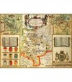 Huntingdonshire Historical Map 1000 Piece Jigsaw Puzzle (1610)
