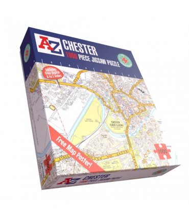 A to Z Map of  Chester 1000 Piece Jigsaw