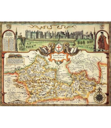 Berkshire Historical Map 1000 Piece Jigsaw Puzzle (1610)