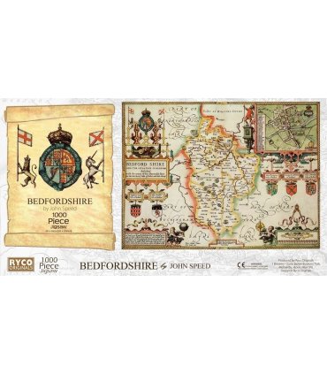 Bedfordshire Historical Map 1000 Piece Jigsaw Puzzle (1610)