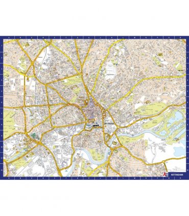 A to Z Map of  Nottingham 1000 Piece Jigsaw