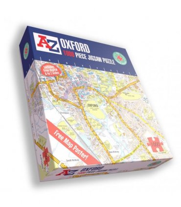 A to Z Map of  Oxford 1000 Piece Jigsaw
