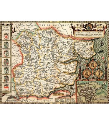 Essex Historical Map 1000 Piece Jigsaw Puzzle (1610)