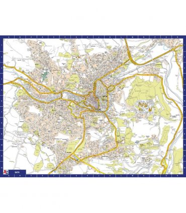 A to Z Map of  Bath 1000 Piece Jigsaw