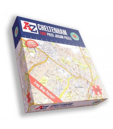 A to Z Map of  Cheltenham 1000 Piece Jigsaw