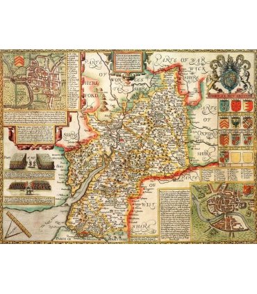 Gloucestershire Historical Map 1000 Piece Jigsaw Puzzle (1610)