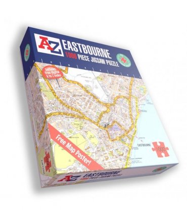 A to Z Map of  Eastbourne 1000 Piece Jigsaw