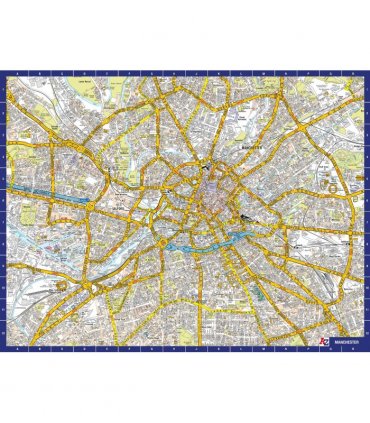 A to Z Map of  Manchester 1000 Piece Jigsaw